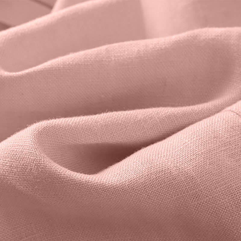 Buddha Stones Pantaloni estivi casual minimalisti con coulisse, tinta unita, alla caviglia, da donna, a gamba dritta con tasca - image 13
