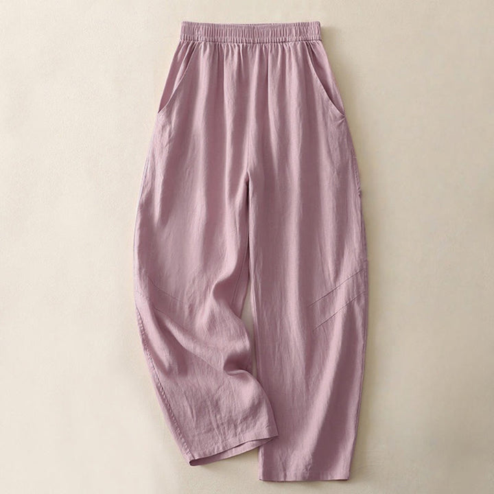 Pantaloni da donna a gamba larga con tasche, tinta unita, con elastico in vita e stampa Buddha Stones Summer Daily. - Viola - US8-10, UK/AU12-14, EU40-42 (2XL) - image 8