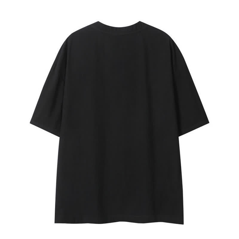Buddha Stones T-shirt da uomo a maniche corte, tinta unita, stile boho estivo casual, con coulisse. - image 13
