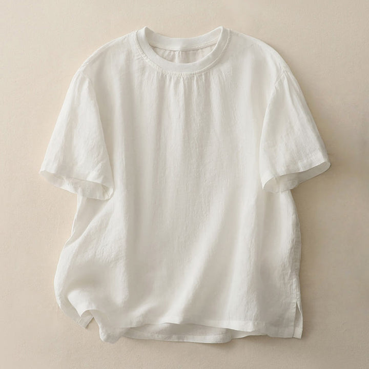 Camicia da donna a maniche corte con scollo rotondo e motivo Buddha Stones. - Nevicare - US14, UK/AU18, EU46 (2XL) - image 4