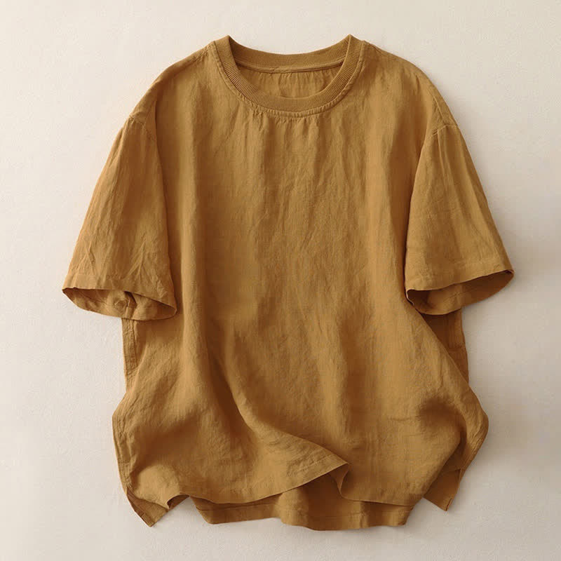 Maglietta da donna a maniche corte in poliestere con scollo rotondo e stampa Buddha Stones. - Verga d'oro - US14, UK/AU18, EU46 (2XL) - image 12