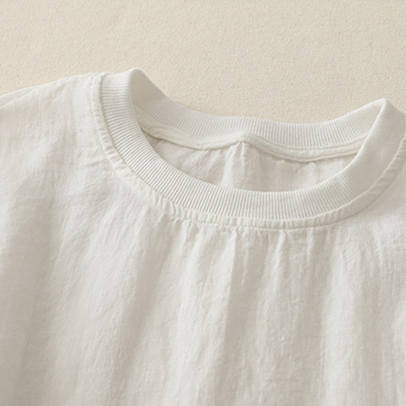 Camicia da donna a maniche corte con scollo rotondo e motivo Buddha Stones. - image 5