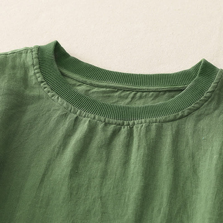 Camicia da donna a maniche corte con scollo rotondo e motivo Buddha Stones. - image 17