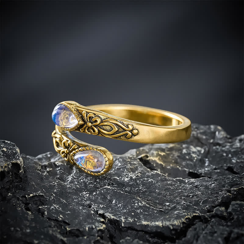 Buddha Stones Anello aperto Copper Liuli Butterfly Freedom - image 9