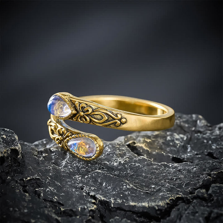 Buddha Stones Anello aperto Copper Liuli Butterfly Freedom - image 9