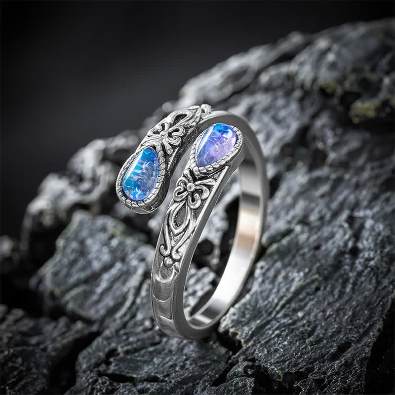 Buddha Stones Anello aperto Copper Liuli Butterfly Freedom - image 2