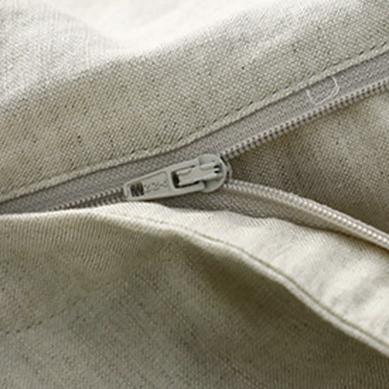 Pantaloni da donna con tasche, tinta unita, bottoni sul davanti e sul retro, con elastico in vita e Buddha Stones. - image 7