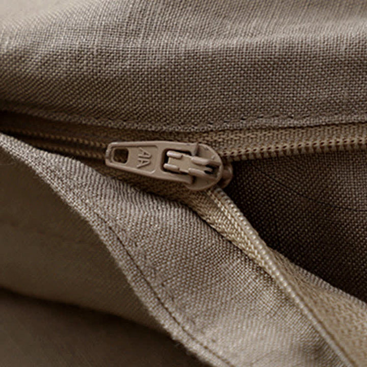 Pantaloni da donna con tasche, tinta unita, bottoni sul davanti e sul retro, con elastico in vita e Buddha Stones. - image 19