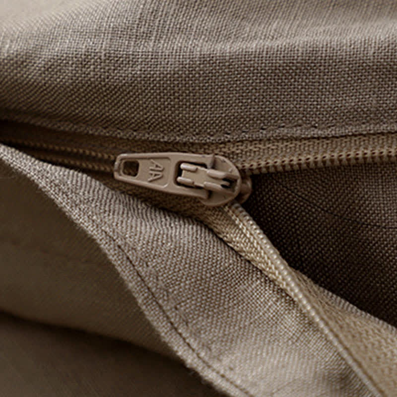 Pantaloni da donna con tasche, tinta unita, bottoni sul davanti e sul retro, con elastico in vita e Buddha Stones. - image 19