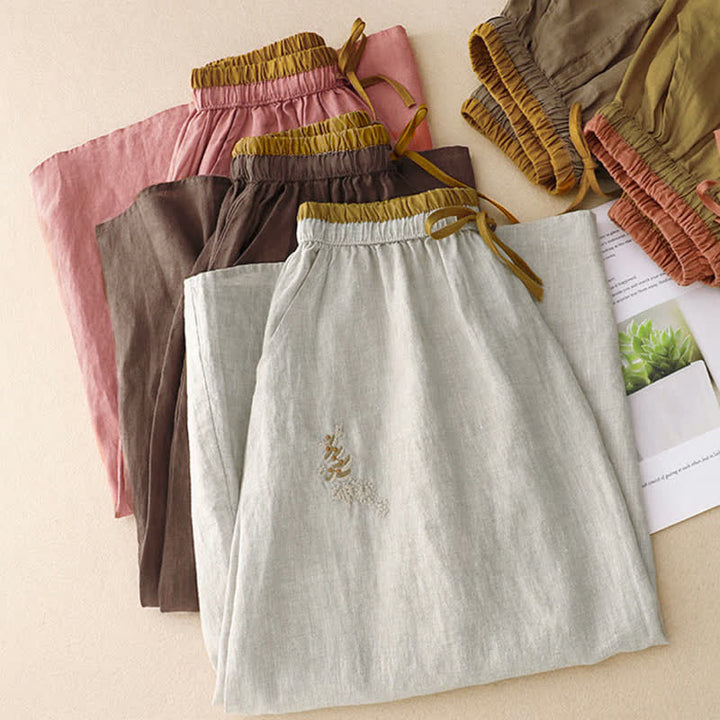 Gonna da donna vintage con coulisse e tasche, ricamata con Buddha Stones. - image 28