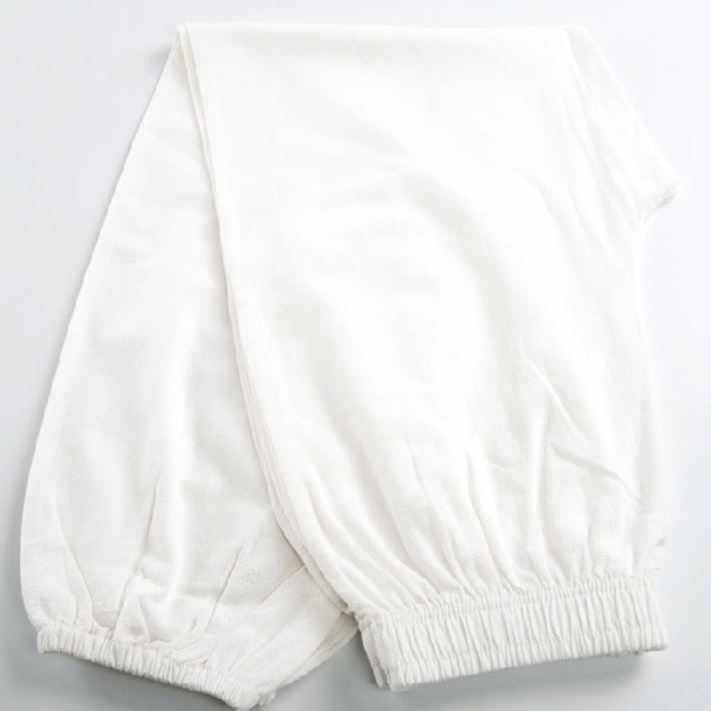 Pantaloni da Tai Chi Qigong unisex unisex, tinta unita, con elastico in vita e tasche, ideali per l'estate, con stampa Buddha Stones. - image 8