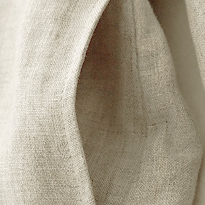 Buddha Stones Camicia da donna estiva casual minimalista a maniche lunghe con coulisse e tasca, tinta unita. - image 9