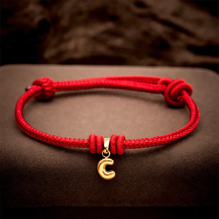 Buddha Stones Braccialetto Faith in acciaio al titanio con lettere e cordino rosso - image 16