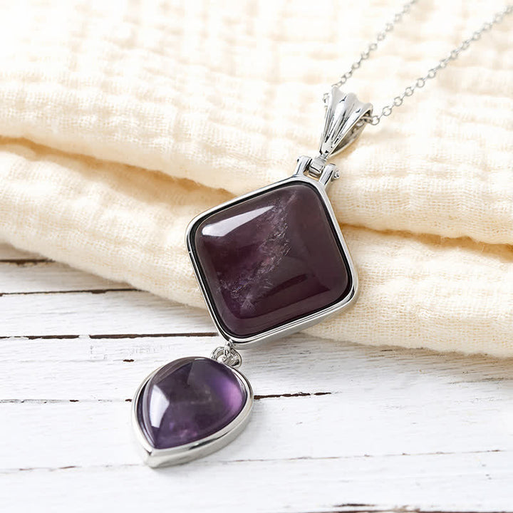 Buddha Stones Collana con doppio pendente in opale naturale, ideale per un look rilassante. - image 7