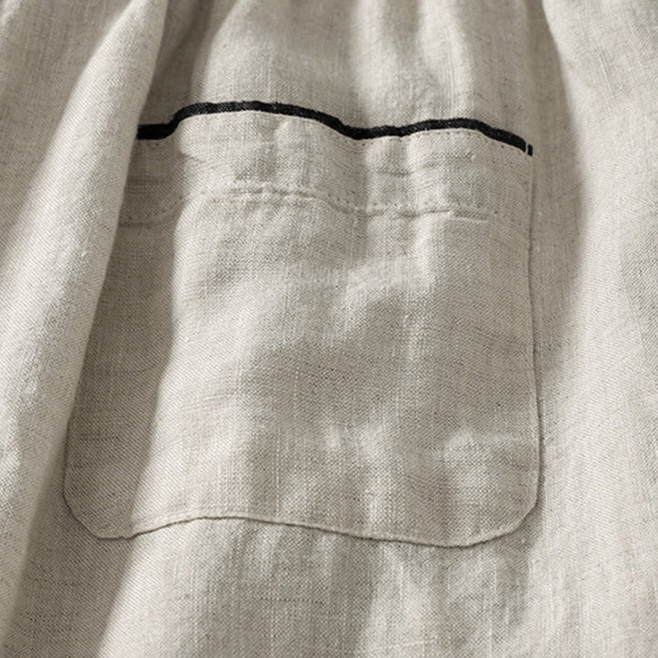 Pantaloni harem da donna estivi casual con coulisse e tasche, in tinta unita, con motivo Buddha Stones. - image 5