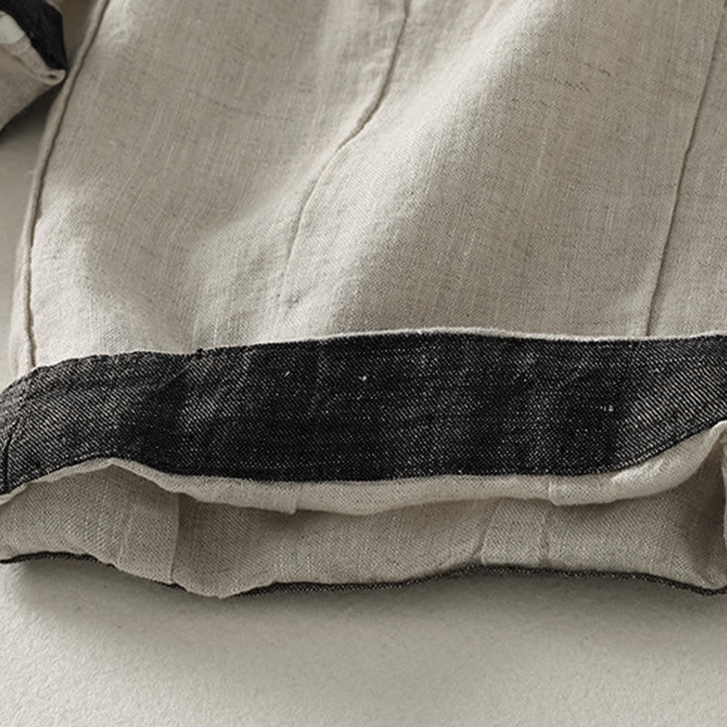 Pantaloni harem da donna estivi casual con coulisse e tasche, in tinta unita, con motivo Buddha Stones. - image 7
