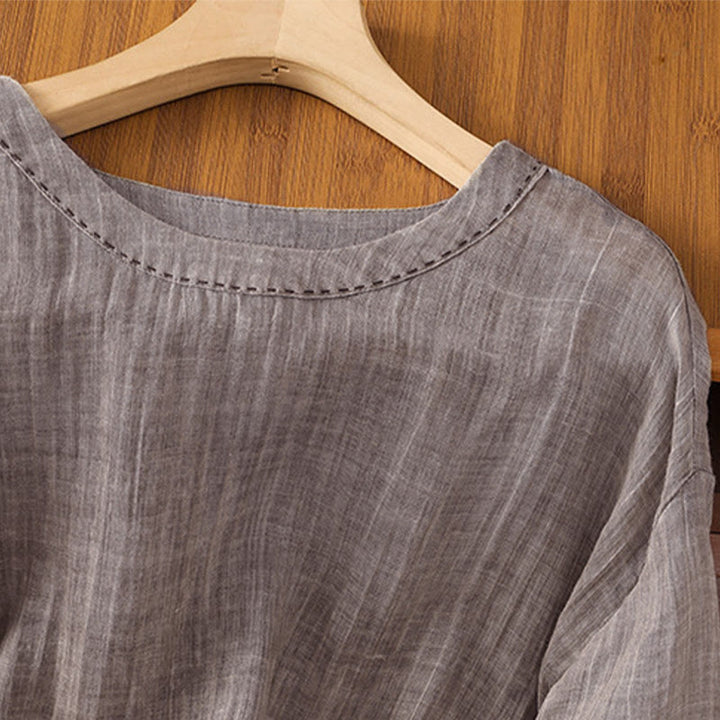 T-shirt da donna a maniche a tre quarti con stampa Buddha Stones, ideale per l'estate. - image 20