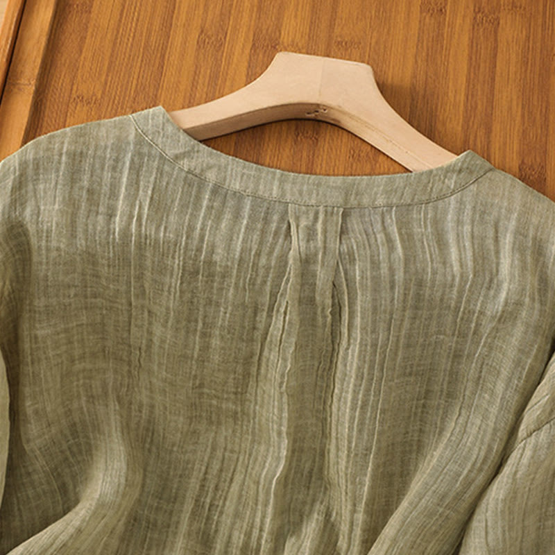 T-shirt da donna a maniche a tre quarti con stampa Buddha Stones, ideale per l'estate. - image 3