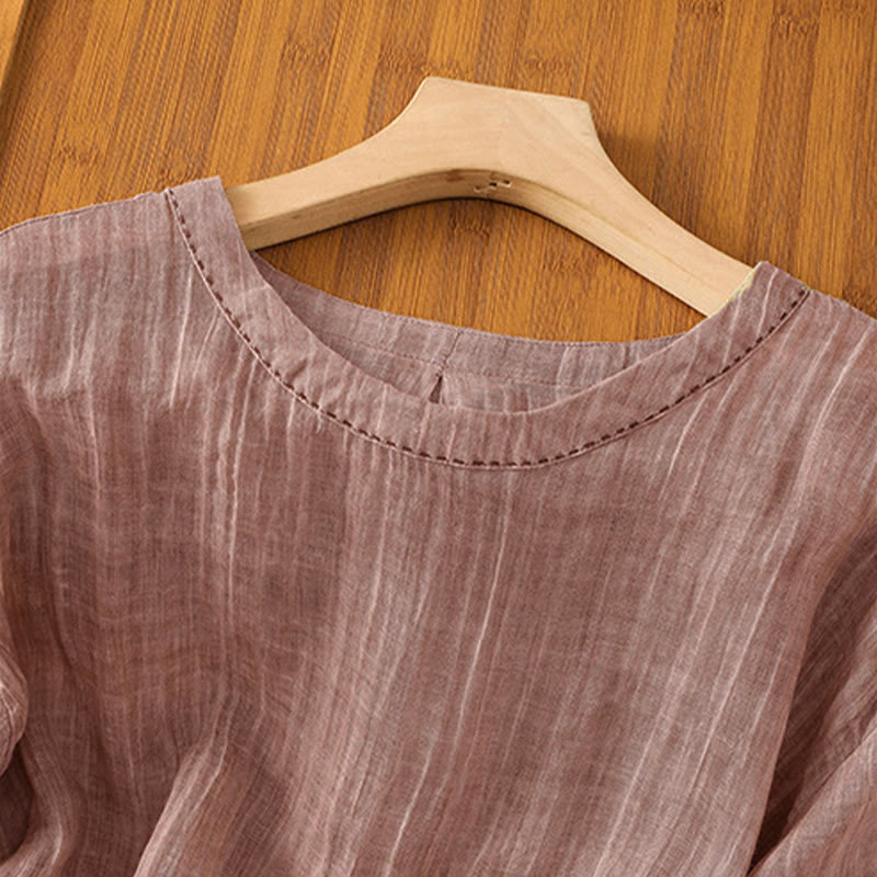 T-shirt da donna a maniche a tre quarti con stampa Buddha Stones, ideale per l'estate. - image 26