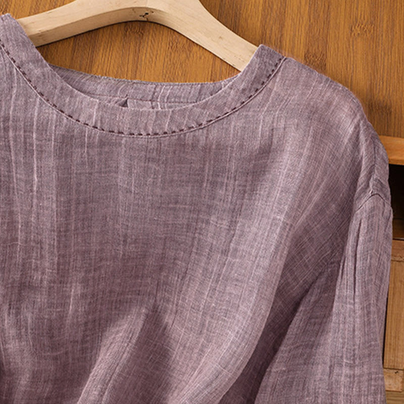 T-shirt da donna a maniche a tre quarti con stampa Buddha Stones, ideale per l'estate. - image 12