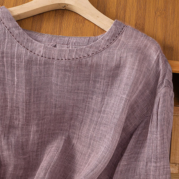 T-shirt da donna a maniche a tre quarti con stampa Buddha Stones, ideale per l'estate. - image 12