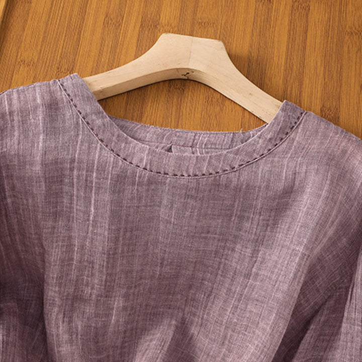 T-shirt da donna a maniche a tre quarti con stampa Buddha Stones, ideale per l'estate. - image 10