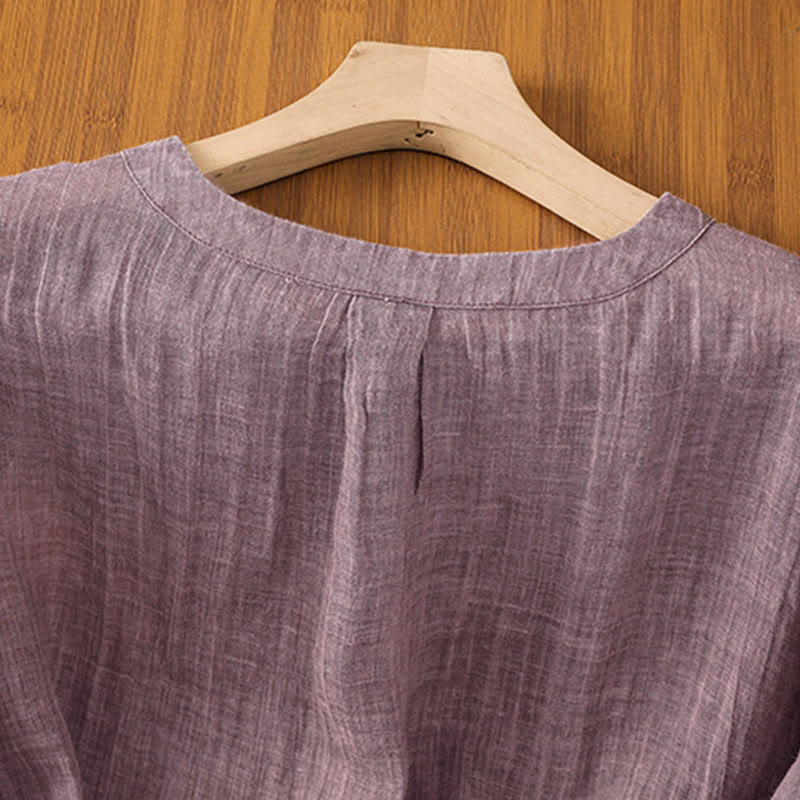 T-shirt da donna a maniche a tre quarti con stampa Buddha Stones, ideale per l'estate. - image 11
