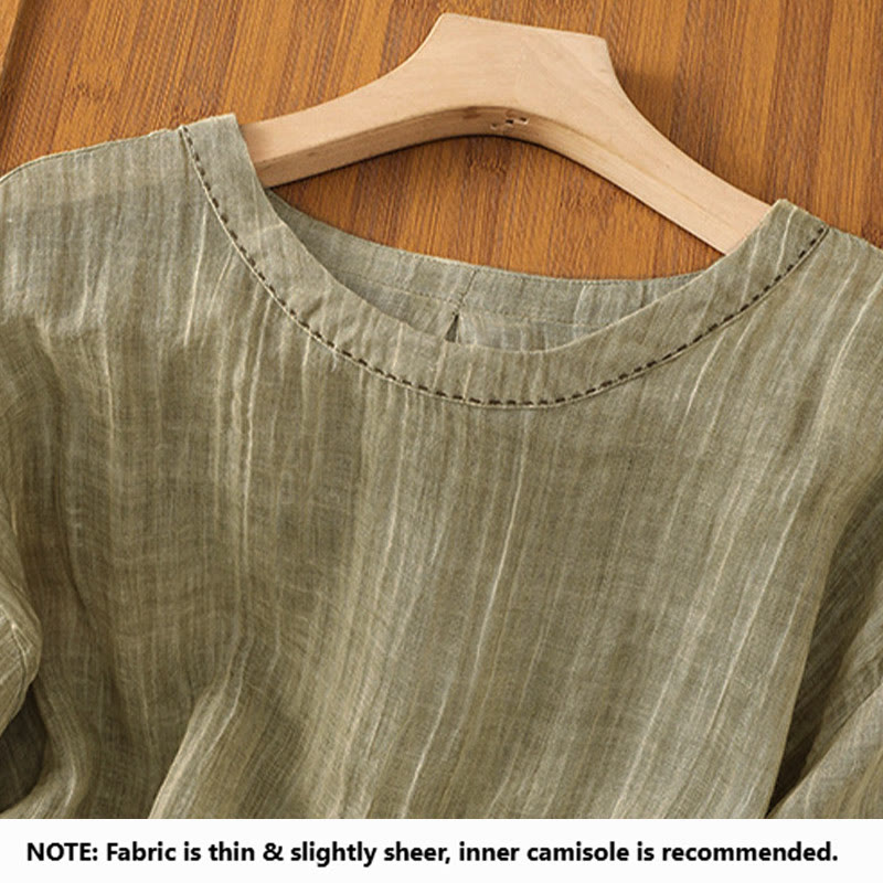 T-shirt da donna a maniche a tre quarti con stampa Buddha Stones, ideale per l'estate. - image 2