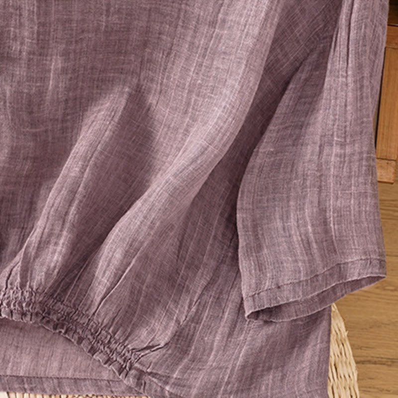 T-shirt da donna a maniche a tre quarti con stampa Buddha Stones, ideale per l'estate. - image 15