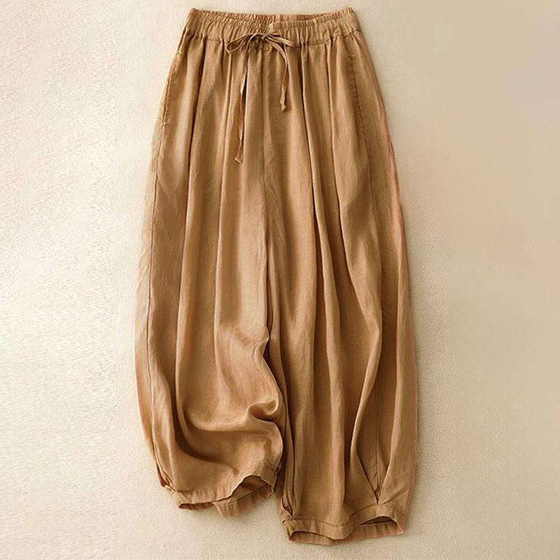 Pantaloni capri corti harem da donna con elastico in vita e tasche, modello estivo Buddha Stones. - Perù - US8-10, UK/AU12-14, EU40-42 (2XL) - image 22