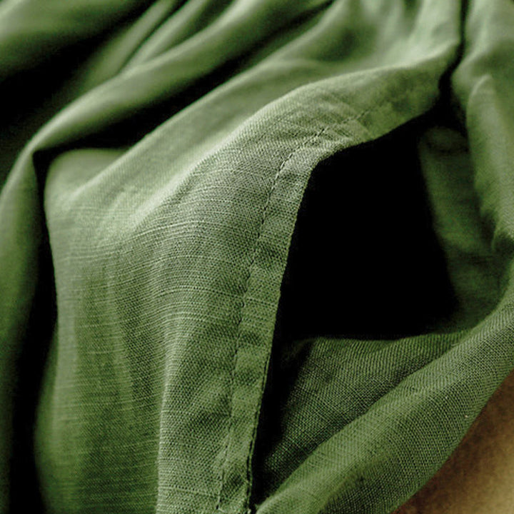 Pantaloni capri corti harem da donna con elastico in vita e tasche, modello estivo Buddha Stones. - image 29