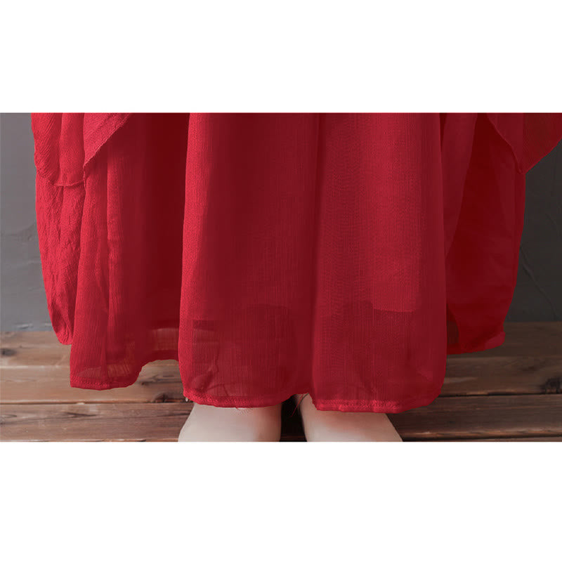 Abito tunica midi con scollo a V e pantaloni a gamba larga con motivo Buddha Stones, abbigliamento per meditazione, pratica zen e danza. - image 19