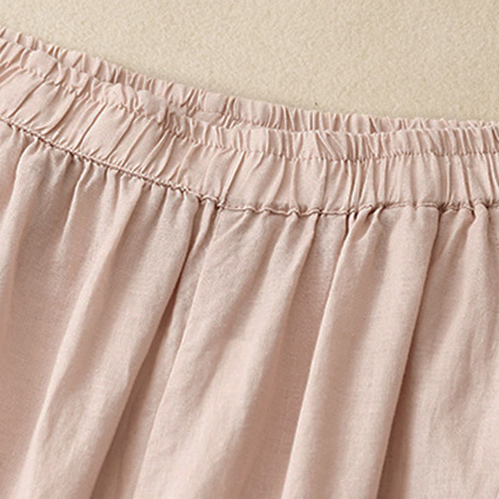 Pantaloni corti casual da donna con stampa Buddha Stones, modello harem con tasche - image 21