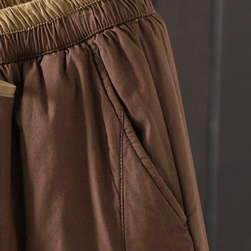 Pantaloni termici harem da donna con tasche e stampa Buddha Stones - image 13