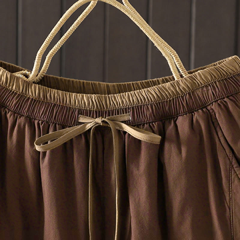Pantaloni termici harem da donna con tasche e stampa Buddha Stones - image 7