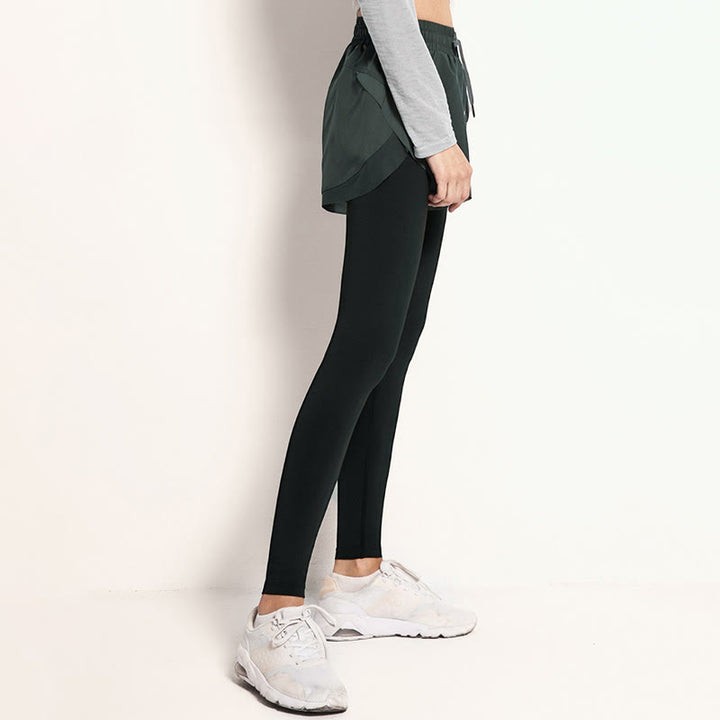 Leggings sportivi 2 in 1 Buddha Stones per attività all'aperto, fitness, yoga e tempo libero da donna. - image 8