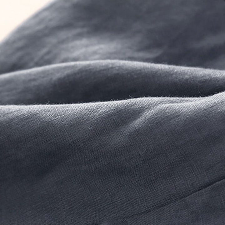 Pantaloni harem larghi con coulisse e tasche, tinta unita, con motivo floreale Buddha Stones. - image 17