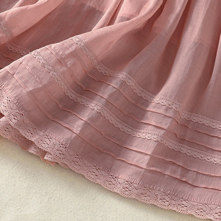 Gonna da donna estiva con coulisse, pizzo e patchwork, modello Buddha Stones, lunghezza 7-8. - image 8