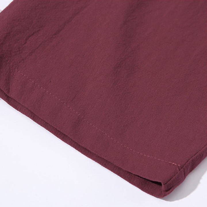 Kimono da uomo a maniche a tre quarti con lacci e stampa Buddha Stones, tinta unita. - image 13