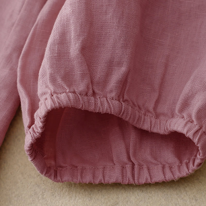 Camicia da donna a maniche lunghe con scollo a V e motivo Buddha Stones - image 5