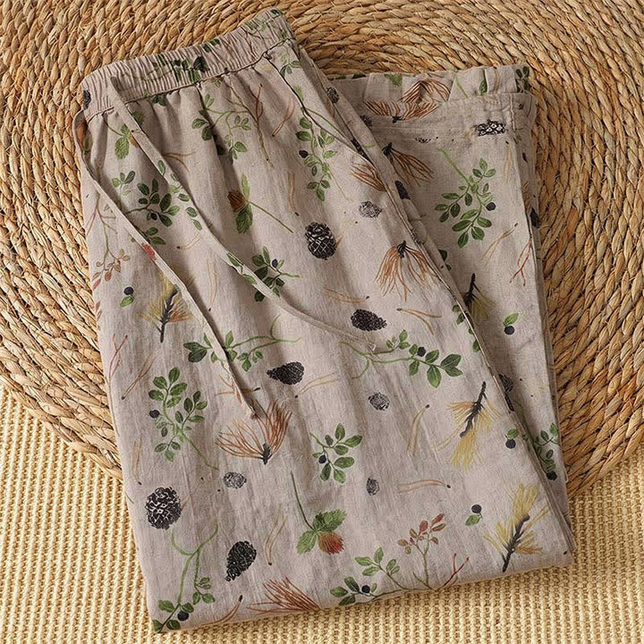 Buddha Stones Gonna da donna estiva casual in stile boho con stampa floreale e tasca - image 2