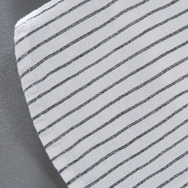 Buddha Stones Camicia da uomo a maniche lunghe, casual, minimalista, con bottoni e righe verticali, con taschino applicato, ideale per primavera e autunno. - image 8