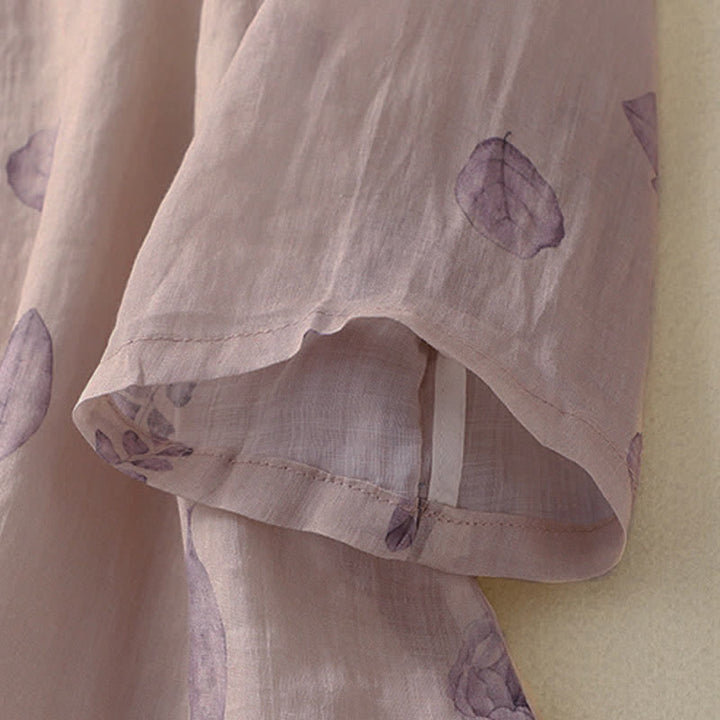Camicia da donna a maniche a tre quarti con ricamo di Buddha Stones. - image 8