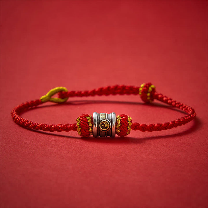 Buddha Stones Braccialetto armonico Yin Yang in rame con filo rosso - image 17