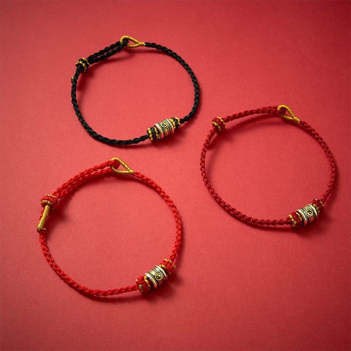 Buddha Stones Braccialetto armonico Yin Yang in rame con filo rosso - image 20