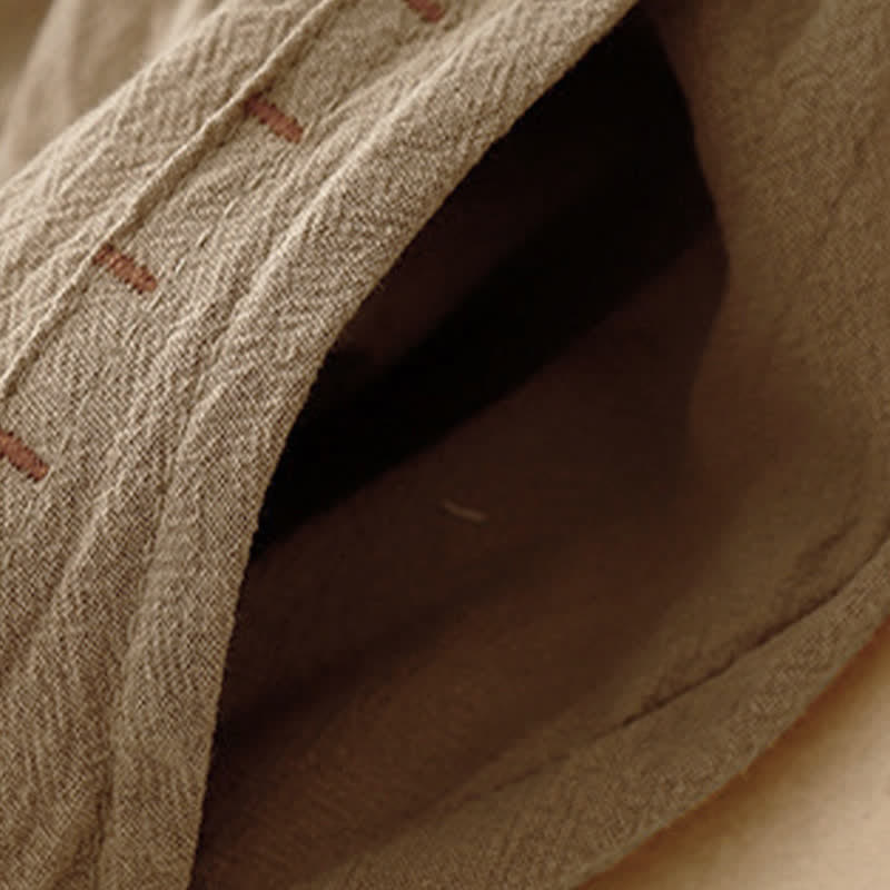 Pantaloni da donna a gamba larga con coulisse e tasche, dal design semplice e casual, con motivo Buddha Stones. - image 3
