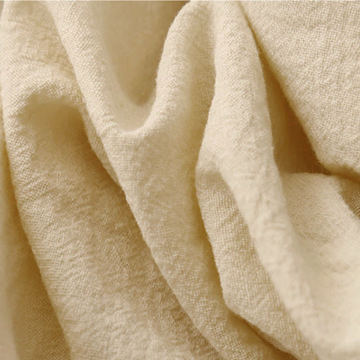Pantaloni da donna a gamba larga con coulisse e tasche, dal design semplice e casual, con motivo Buddha Stones. - image 14
