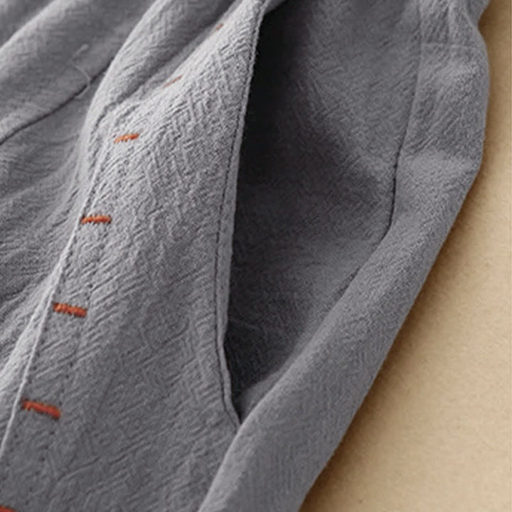 Pantaloni da donna a gamba larga con coulisse e tasche, dal design semplice e casual, con motivo Buddha Stones. - image 18