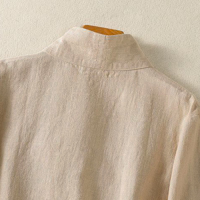 Buddha Stones Camicia da donna a maniche lunghe, stile casual primavera/estate, con scollo a V e coulisse, tinta unita. - image 17