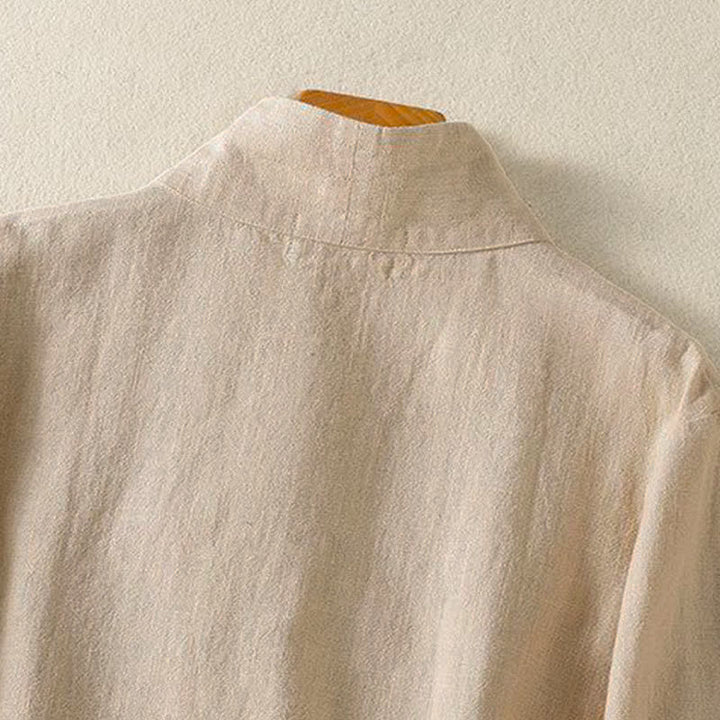 Buddha Stones Camicia da donna a maniche lunghe, stile casual primavera/estate, con scollo a V e coulisse, tinta unita. - image 17